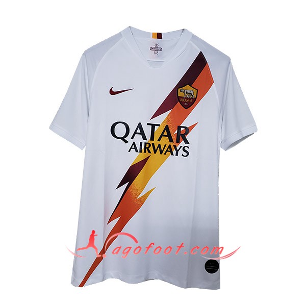 Maillot Foot AS Roma Blanc Version Fuite 2019 2020