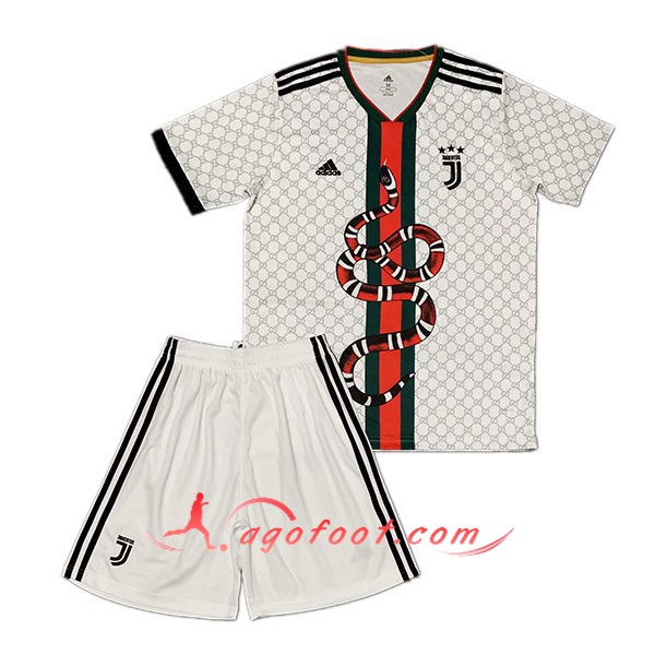 Ensemble Maillot Foot Juventus Python blanc 2019 2020