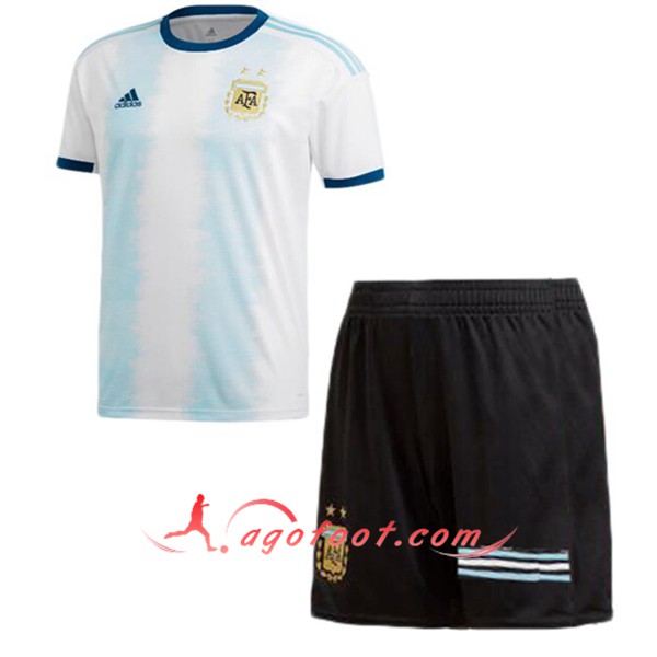 Ensemble Maillot Equipe De Argentine Enfants Domicile Personnalisé Floqué 19 20