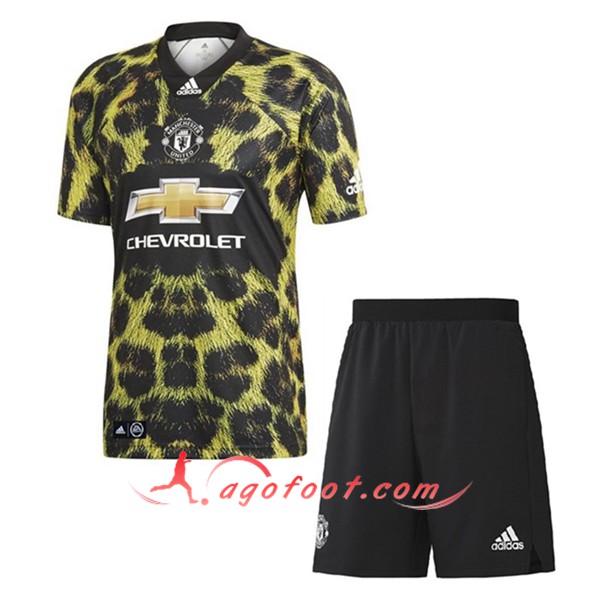 Ensemble Maillot Manchester United Enfants Ea Edition Limitee Personnalisé Floqué 19 20