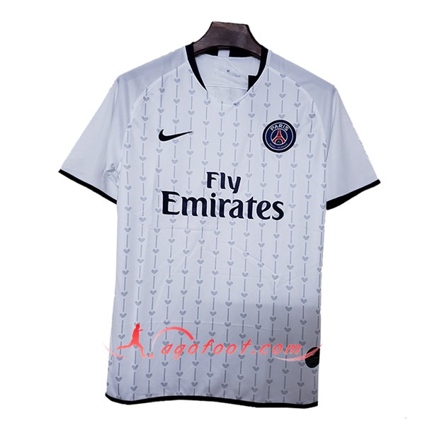 Maillot Foot PSG Concept Blanc Floqué 2019/20