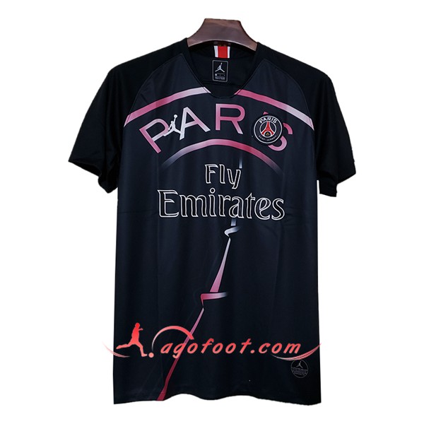 Maillot Foot PSG Jordan Concept Noir Floqué 2019/20