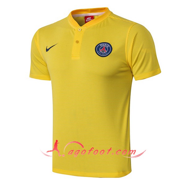 Nouveau Polo Foot Paris PSG Jaune 19/20