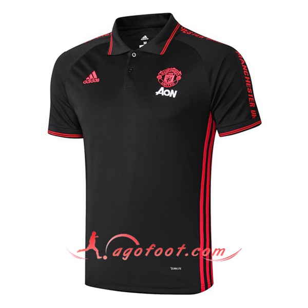 Nouveau Polo Foot Manchester United Noir 19/20