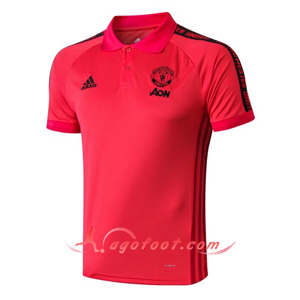 Nouveau Polo Foot Manchester United Rouge 19/20