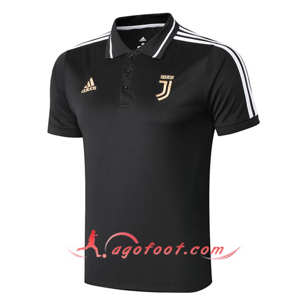 Nouveau Polo Foot Juventus Noir Blanc 19/20