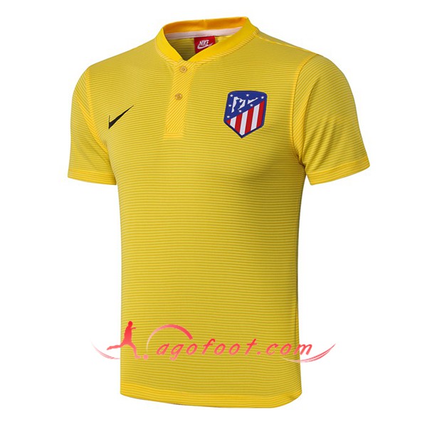 Nouveau Polo Foot Atletico Madrid Jaune 19/20