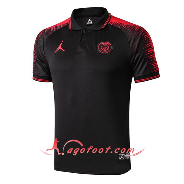 Nouveau Polo Foot Paris PSG Jordan Noir 19/20