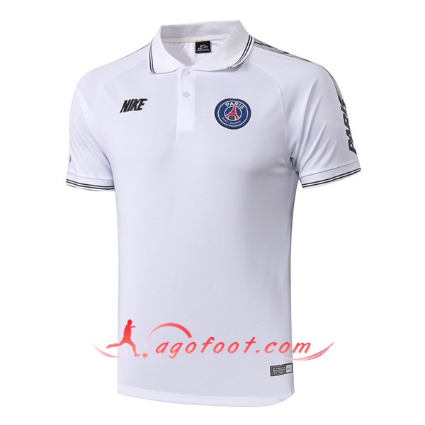 Nouveau Polo Foot Paris PSG NIKE Blanc 19 20