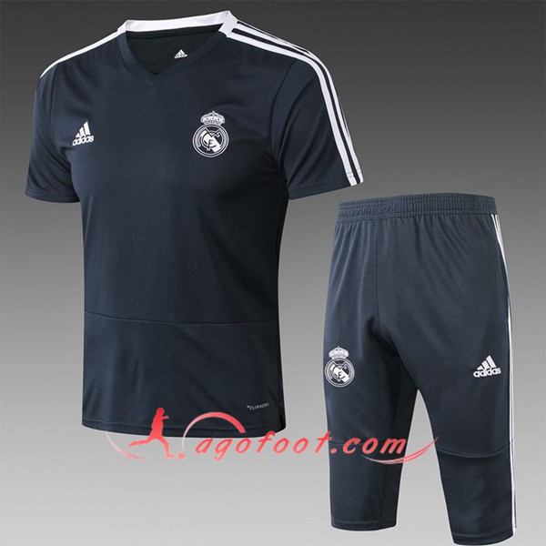 Ensemble PRÉ MATCH Training Real Madrid + Pantalon 3/4 Noir 2019/20