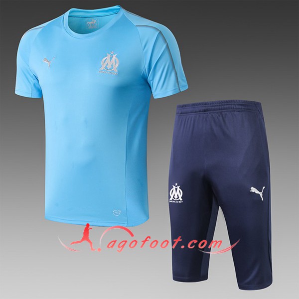 Ensemble PRÉ MATCH Training Marseille OM + Pantalon 3/4 Bleu 2019/20