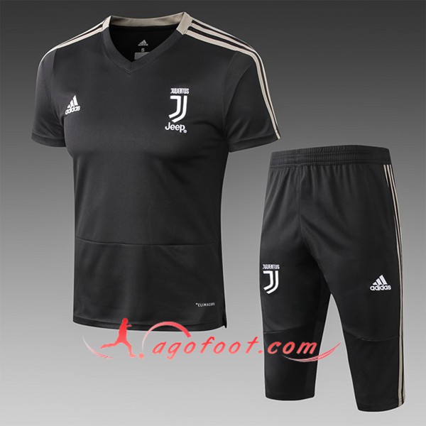Ensemble PRÉ MATCH Training Juventus + Pantalon 3/4 Noir 2019/20