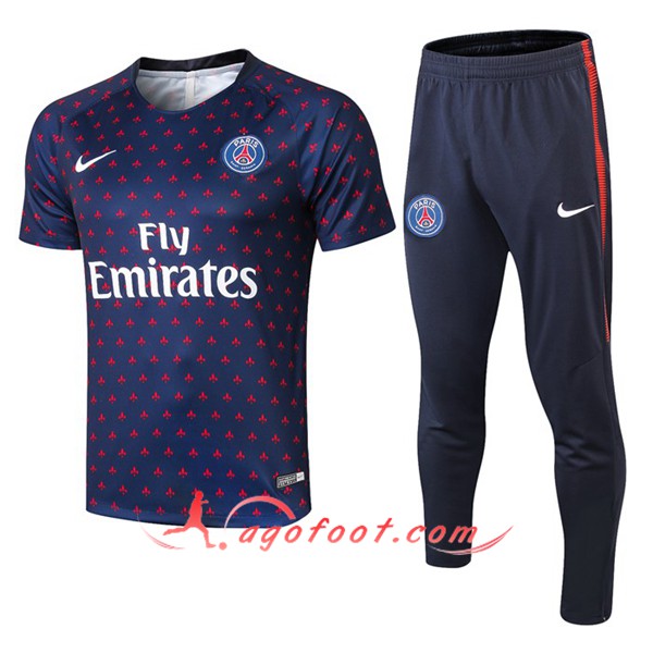 Ensemble PRÉ MATCH Training PSG + Pantalon Bleu/Rouge 2019/20
