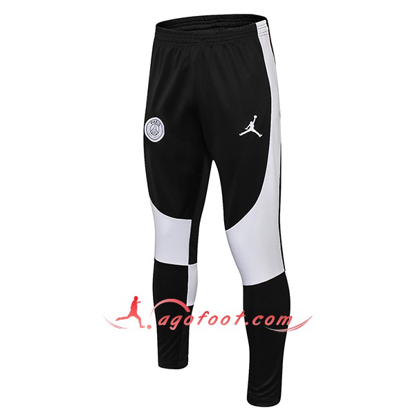 Nouveau Training Pantalon Jordan PSG Blanc Noir 2018 2019