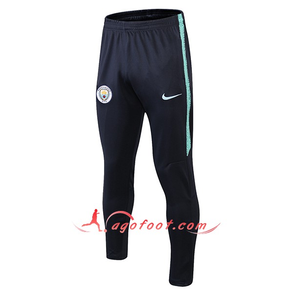 Nouveau Training Pantalon Manchester City Noir Bleu 2018 2019