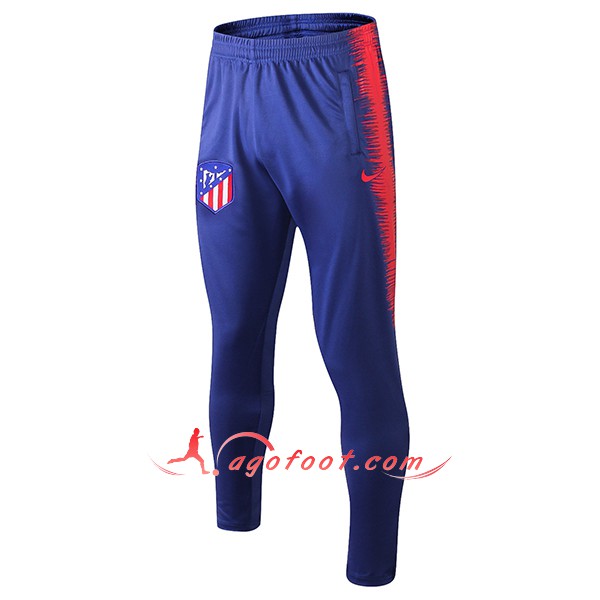 Nouveau Training Pantalon Atletico Madrid Bleu Rouge 2018 2019