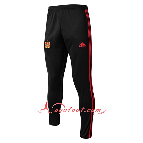 Nouveau Training Pantalon Espagne Noir 2018 2019