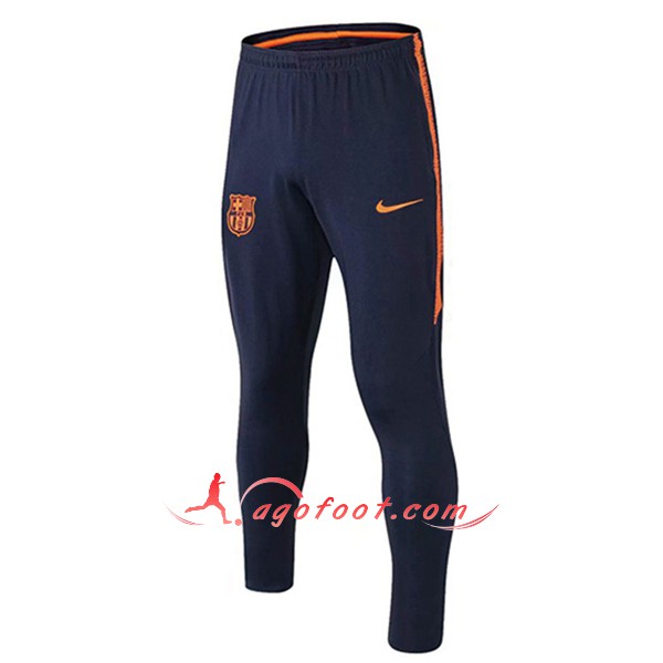 Nouveau Training Pantalon FC Barcelone Orange foncé Bleu 2018 2019