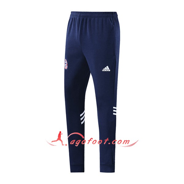 Nouveau Training Pantalon Foot Bayern Munich Bleu Fonce 2019 2020