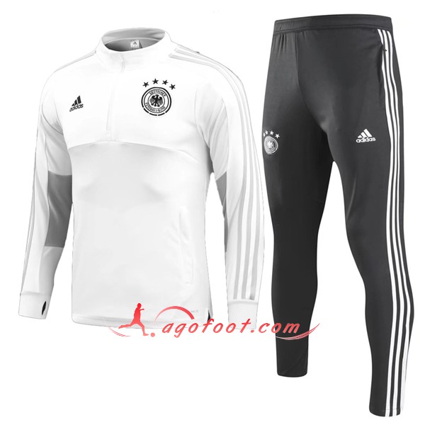 Nouveau Survetement De Foot Allemagne Blanc Floqué 2018 2019
