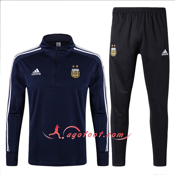 Nouveau Survetement De Foot Argentine Noir Floqué 2018 2019