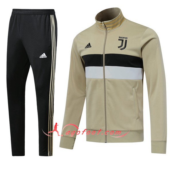Nouveau Survetement De Foot Juventus Jaune -02 Floqué 2018 2019