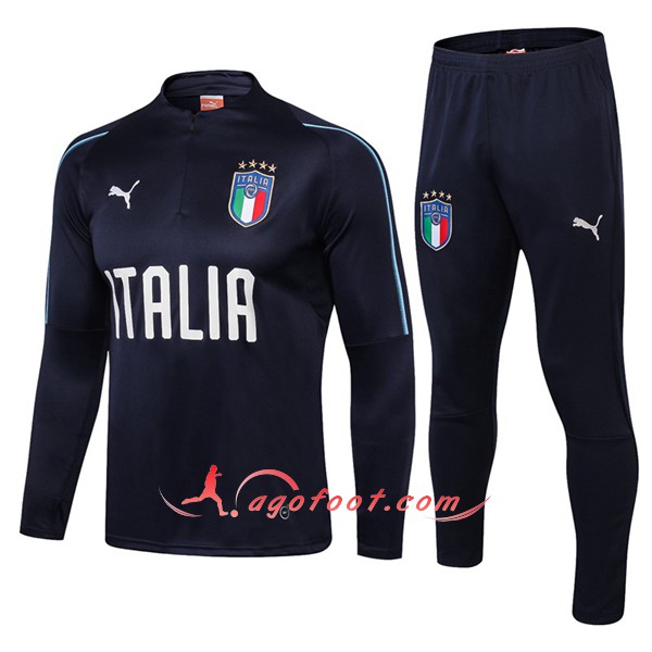 Nouveau Survetement De Foot Italie foncé Bleu Floqué 2018 2019