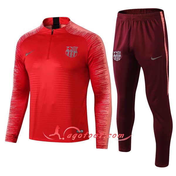 Nouveau Survetement De Foot FC Barcelone Rouge Strike Drill -01 2018 2019