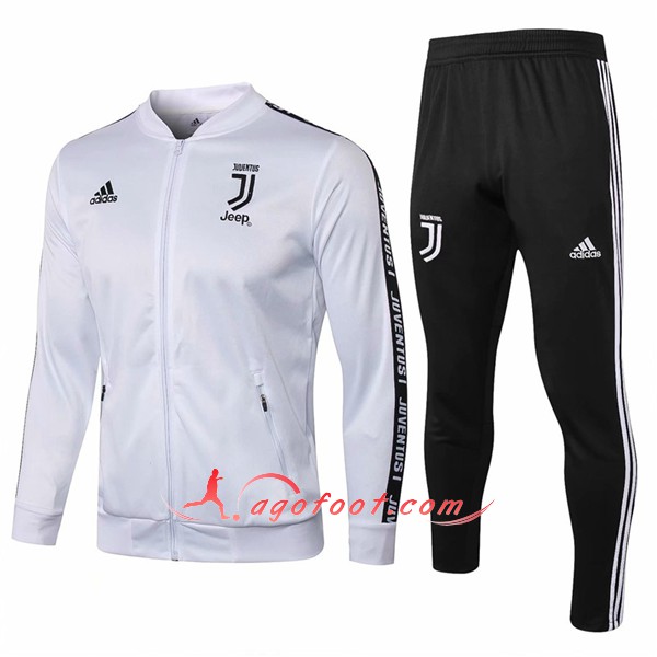Nouveau Survetement De Foot Juventus Blanc -01 Floqué 2018 2019