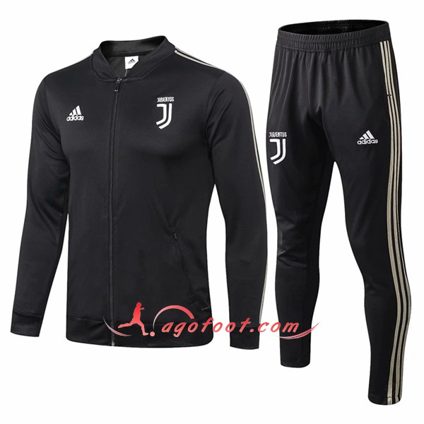 Nouveau Survetement De Foot Juventus Noir Floqué 2018 2019