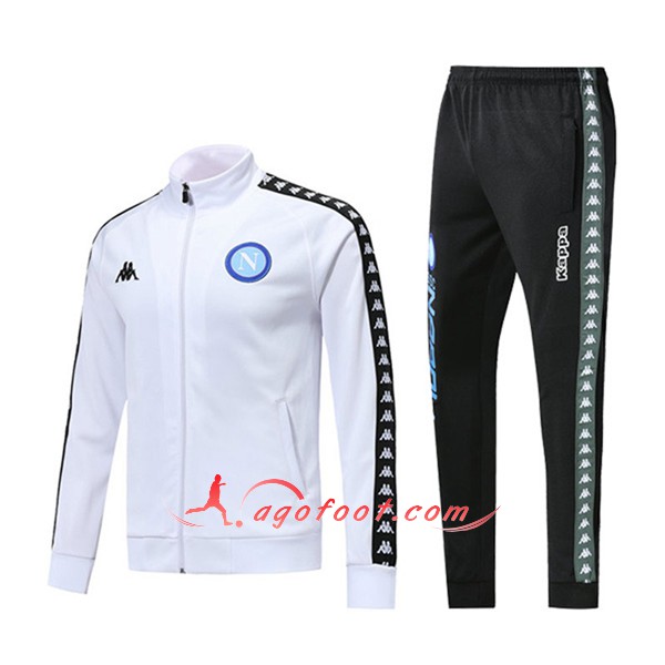 Nouveau Survetement De Foot SSC Naples Blanc Floqué 2018 2019