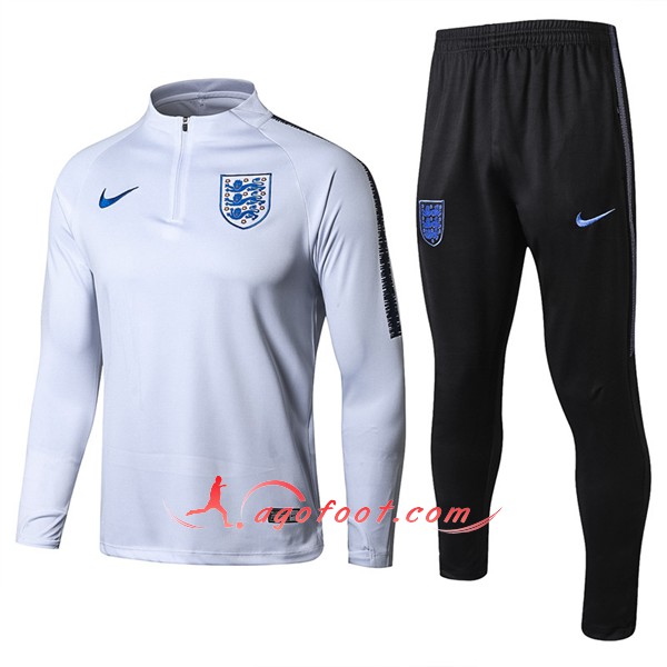 Nouveau Survetement De Foot Angleterre Blanc Floqué 2018 2019