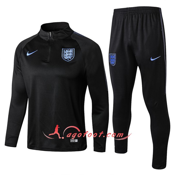 Nouveau Survetement De Foot Angleterre Noir Floqué 2018 2019