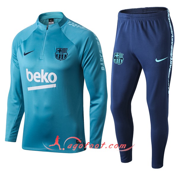 Nouveau Survetement De Foot FC Barcelone Bleu -01 2019/20