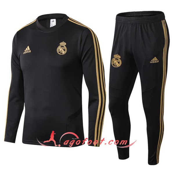 Nouveau Survetement De Foot Real Madrid Noir 2019 2020