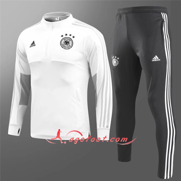 Nouveau Survetement De Foot Allemagne Enfant Blanc Floqué 2018 2019