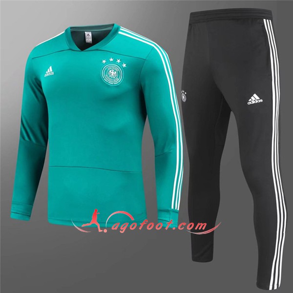 Nouveau Survetement De Foot Allemagne Enfant Verte Floqué 2018 2019