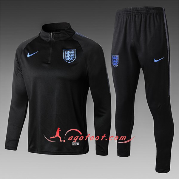 Nouveau Survetement De Foot Angleterre Enfant Noir Floqué 2018 2019