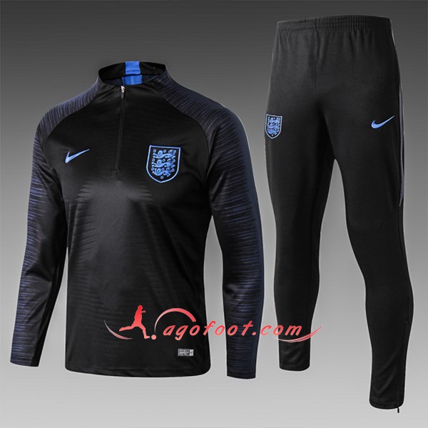 Nouveau Survetement De Foot Angleterre Noir Enfant Strike Drill Floqué 2018 2019