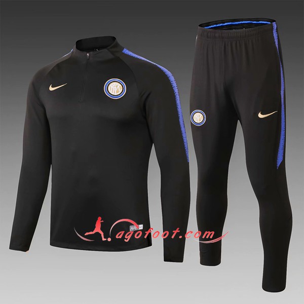 Nouveau Survetement De Foot Inter Milan Enfant foncé Bleu Floqué 2018 2019