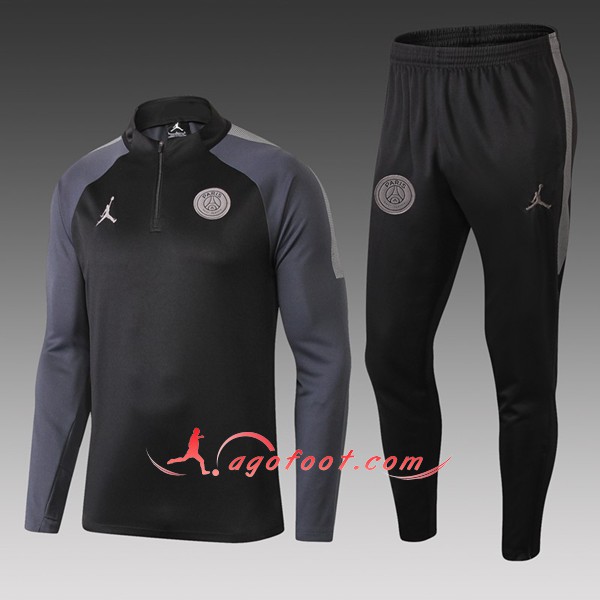 Nouveau Survetement De Foot Jordan PSG Enfant Noir Strike Drill Floqué 2018 2019