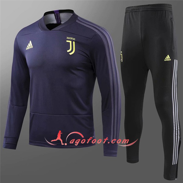 Nouveau Survetement De Foot Juventus Enfant foncé Bleu Floqué 2018 2019