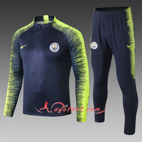 Nouveau Survetement De Foot Manchester City Enfant Noir Strike Drill 2018 2019