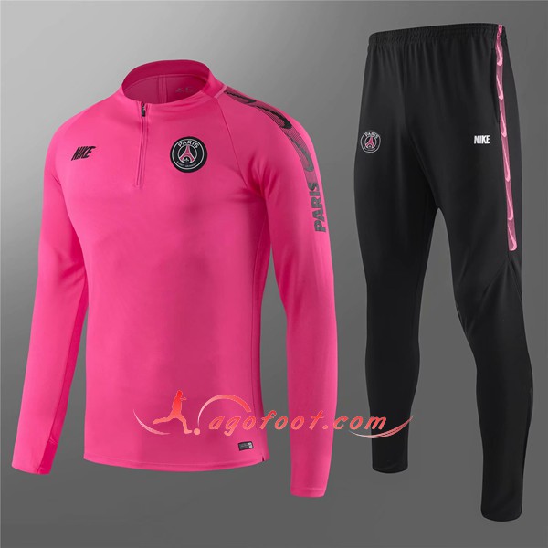 Nouveau Survetement De Foot PSG Enfant Rose Floqué 2019 2020