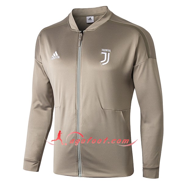 Nouveau Veste De Foot Veste de Foot Juventus Jaune Floqué 2018 2019