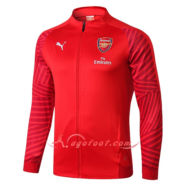 Nouveau Veste De Foot Arsenal Rouge Floqué 2018 2019