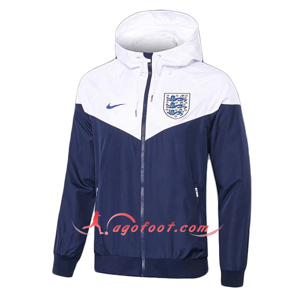 Nouveau Veste De Foot Angleterre Blanc foncé Bleu Coupe Ventr Floqué 2018 2019