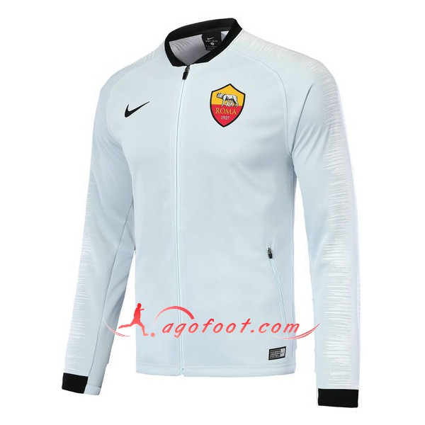 Nouveau Veste De Foot AS Roma Blanc Floqué 2018 2019