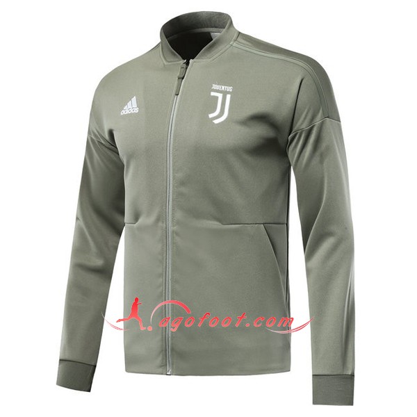Nouveau Veste De Foot Juventus foncé Gris Floqué 2018 2019