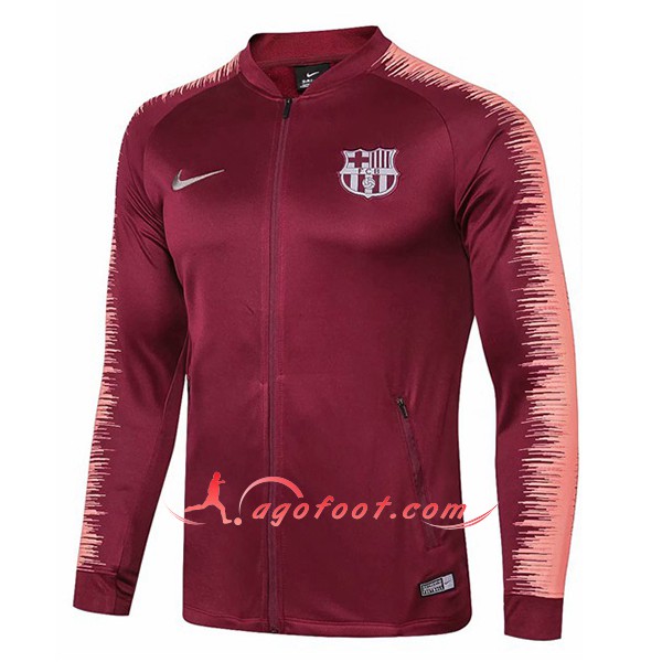 Nouveau Veste De Foot FC Barcelone Rouge Strike Drill Floqué 2018 2019